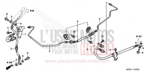 TUYAUTERIE FREIN ARRIERE (NSS2501/2) NSS2501 de 2001
